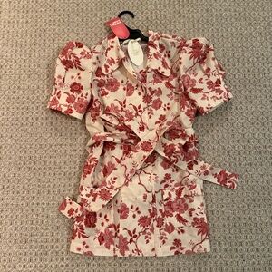 New with tags! The Vampires wife liberty poplin Jannah top. Red/size 8U/4.